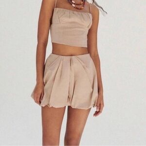 ZARA tan co-ord set size s